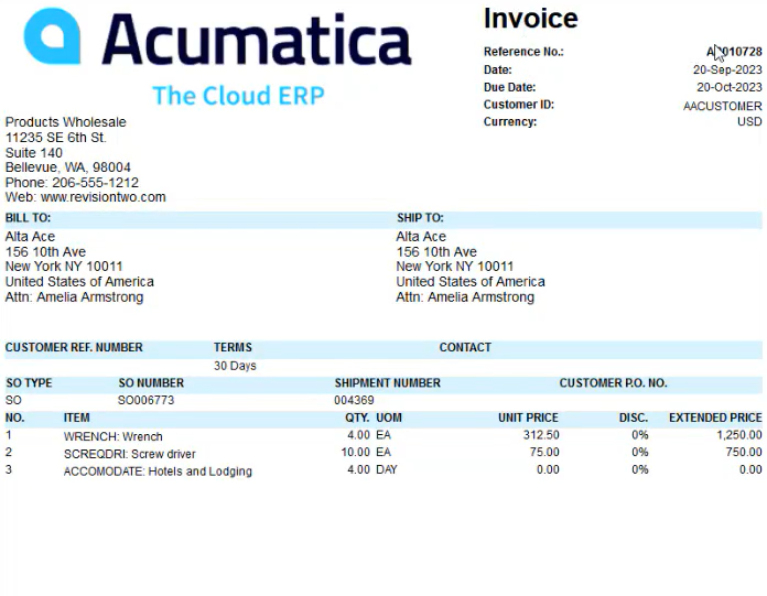 Invoice Preview