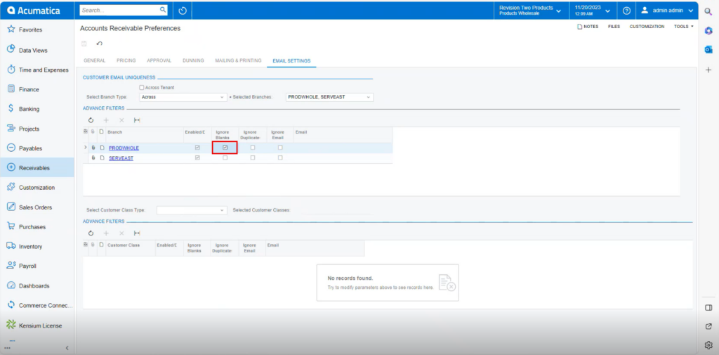 Accounts Receivable Preferences