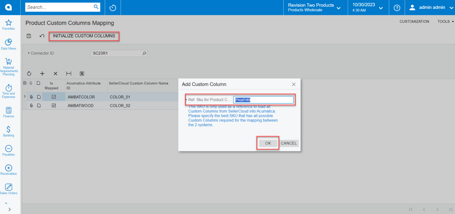 Product Custom Column Mapping | Kensium Products Documentation