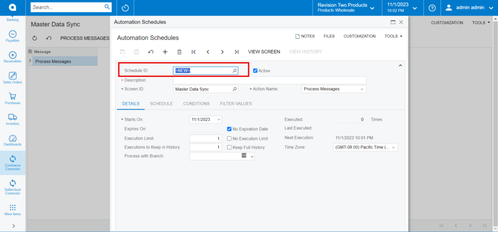 Automation Schedules