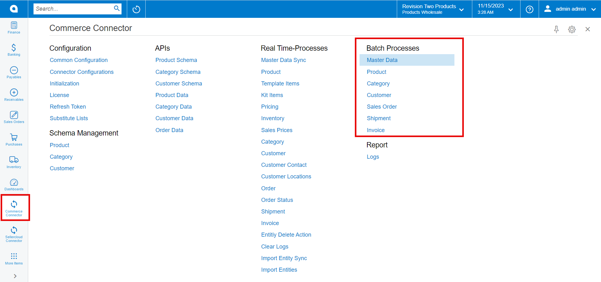 Batch Processes | Kensium Products Documentation