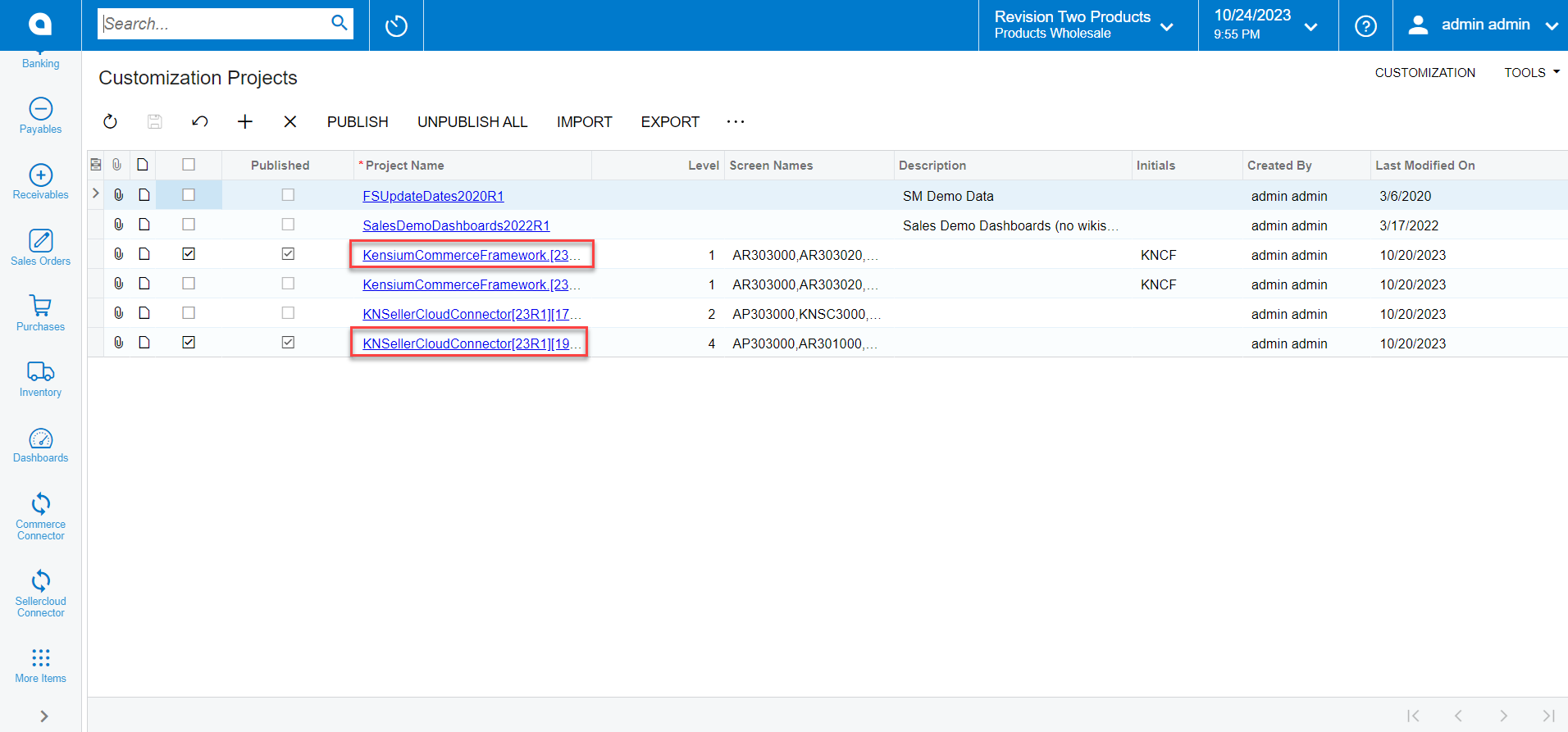 Verify the Published SellerCloud Connector Packages | Kensium Products ...