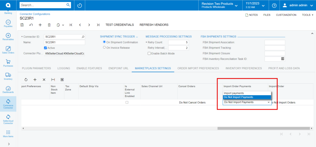 Import Order Payments