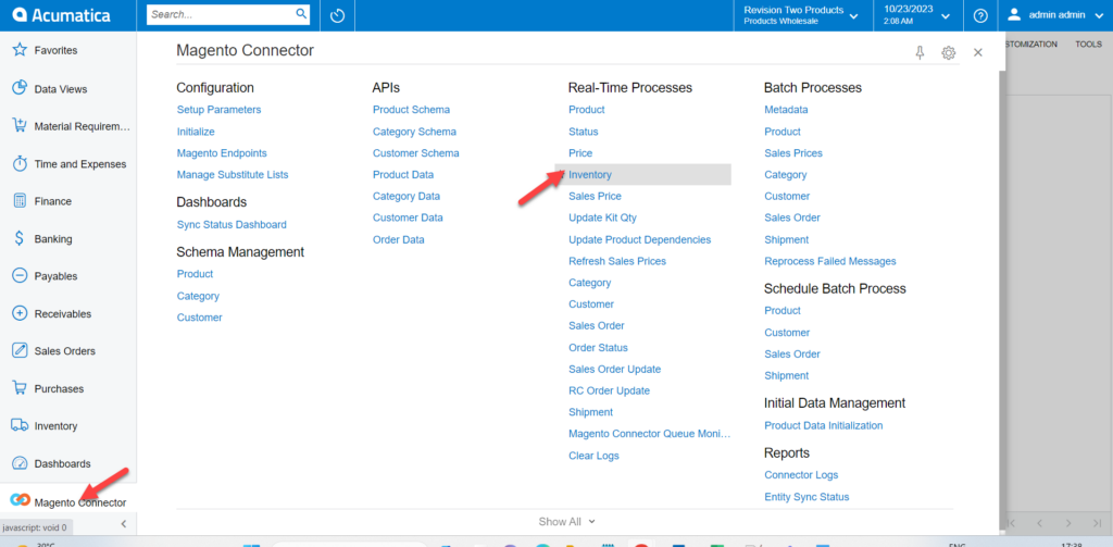 Inventory in the Real-Time Process