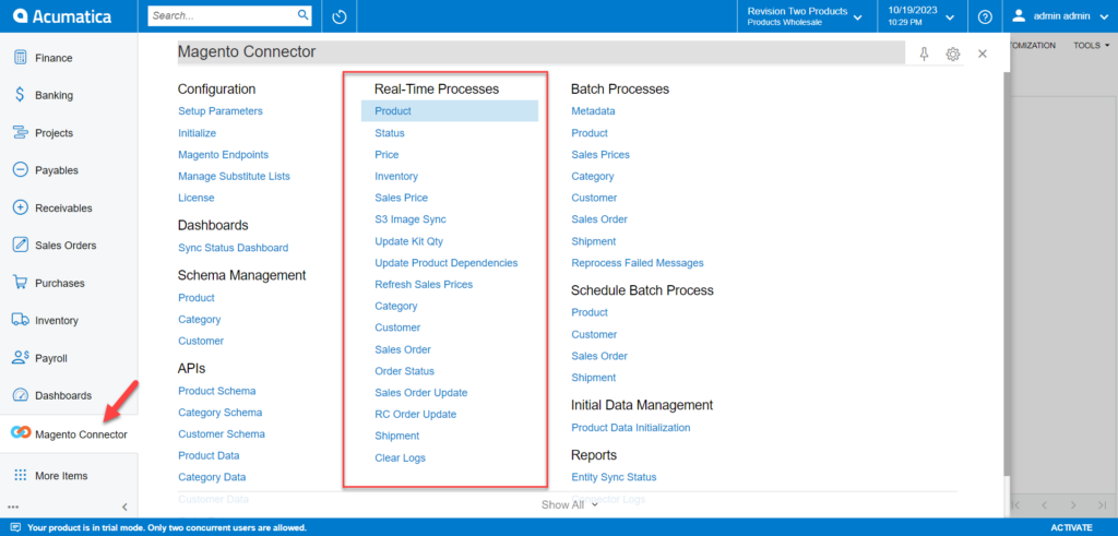 Option for Real-Time Process