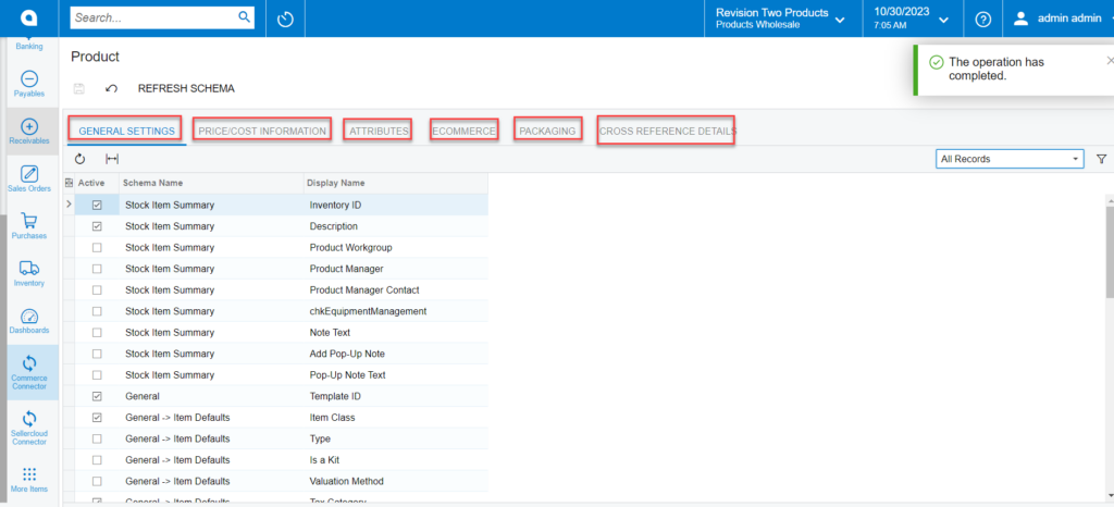 Option to configure the column