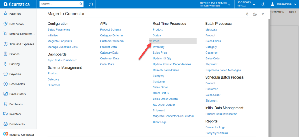 Price option in Real-time Process