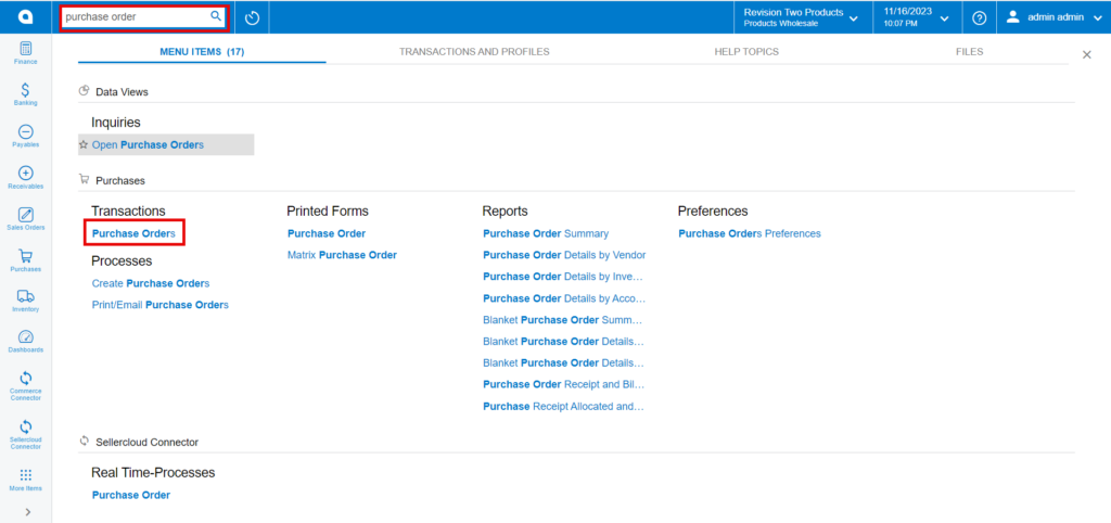 Purchase Order