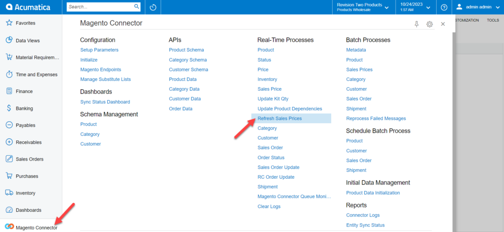 Refresh Sales Prices in the Real-Time Process