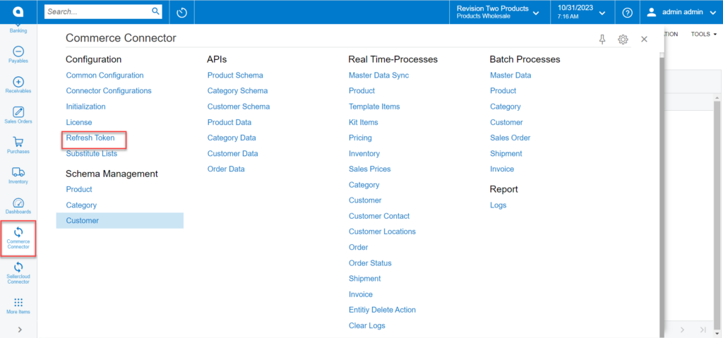 Refresh token in Configuration