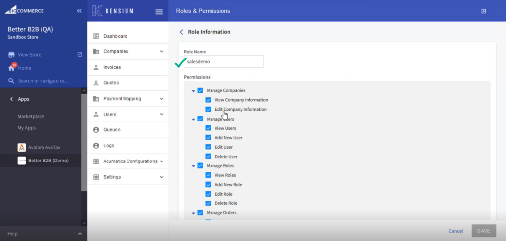 Roles & Permissions