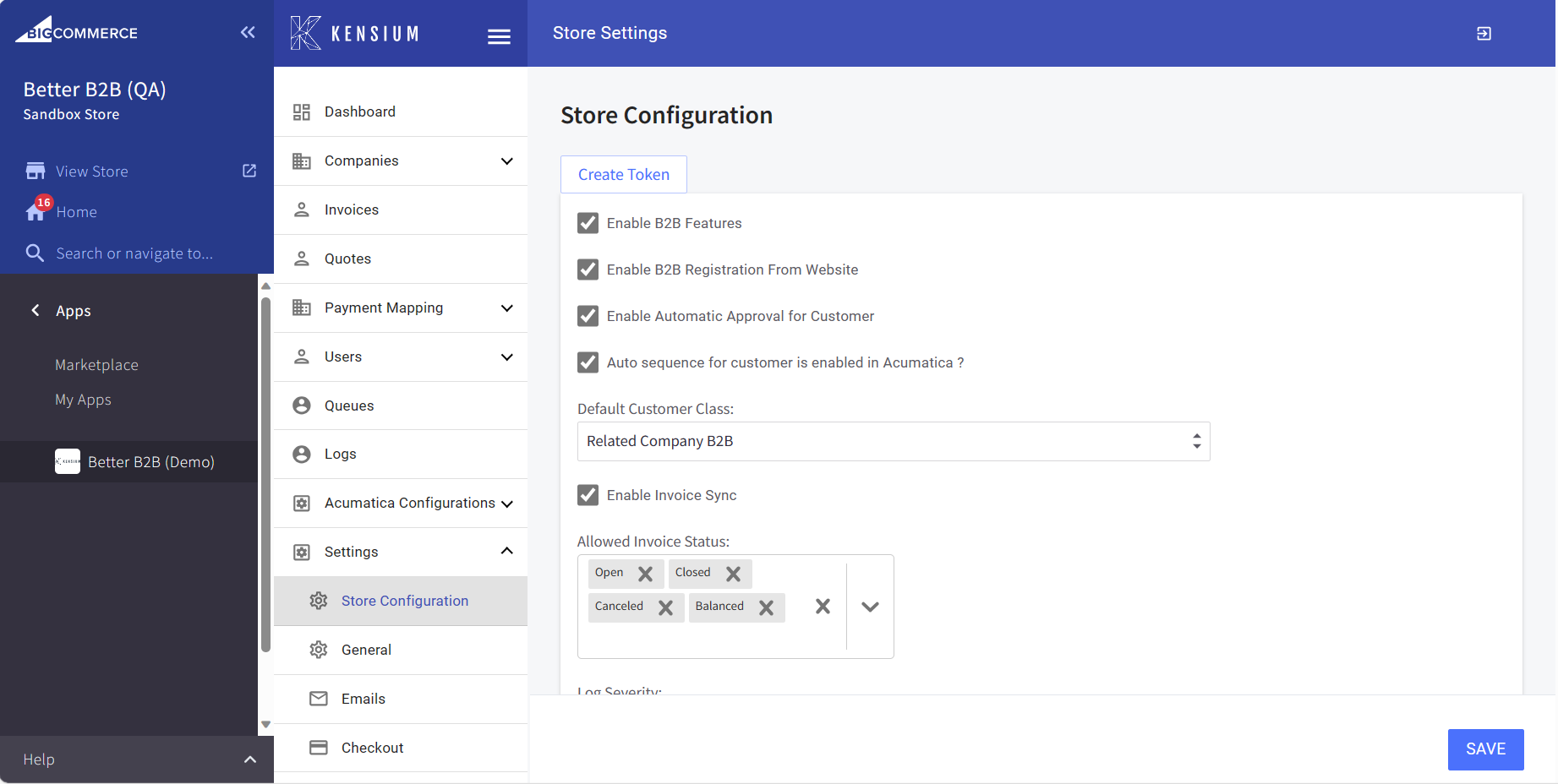 Store Configuration It i