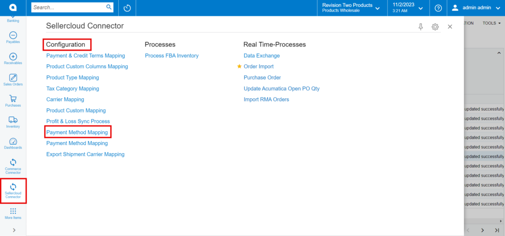 payment Method Mapping