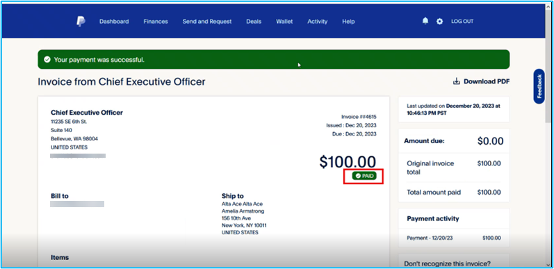 Steps to process an Invoice on Process Sales Order Payment Orders ...