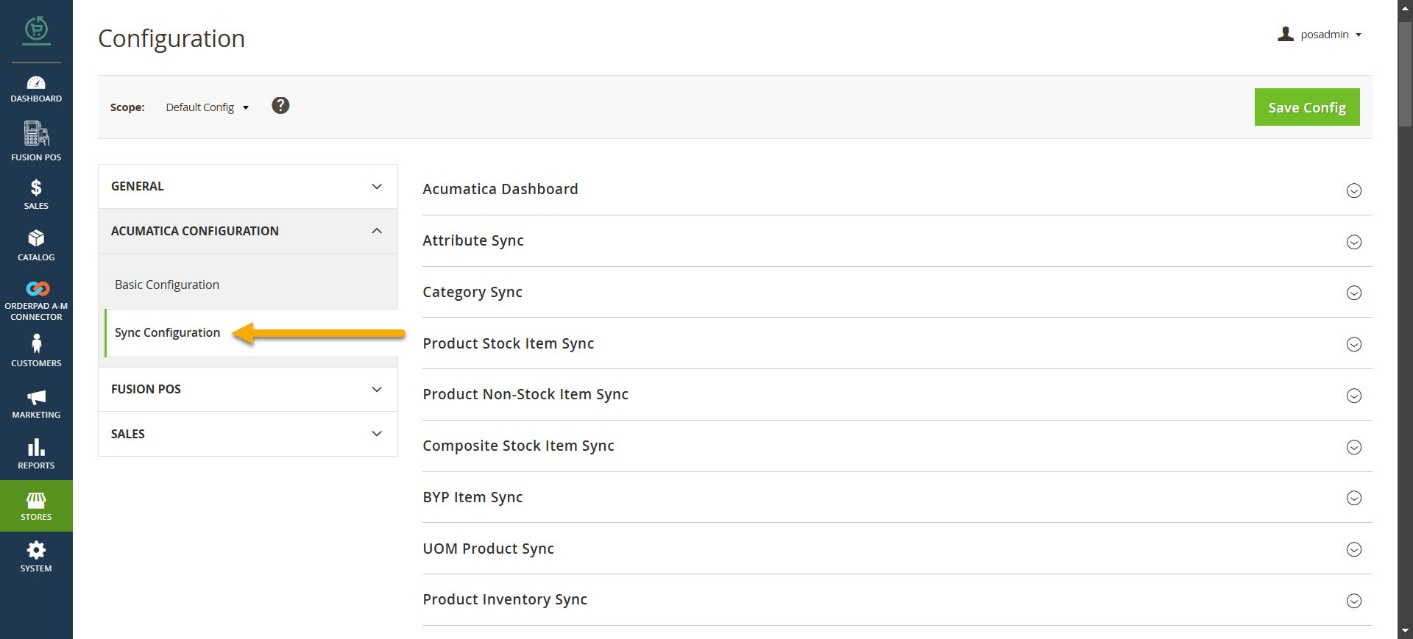 Sync Configuration