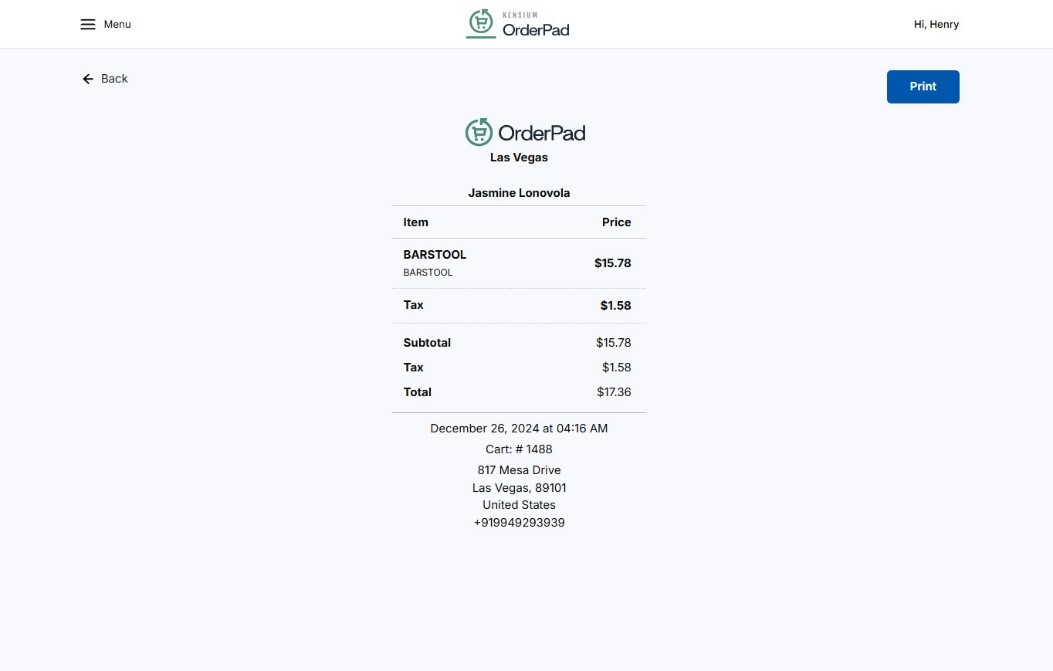 Saved Cart Details based on the Configuration